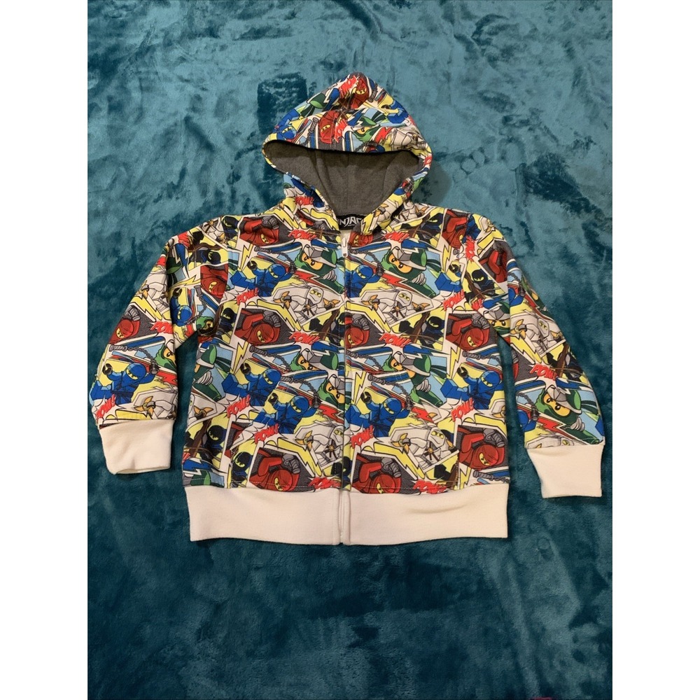 Lego Ninjago Full‎ Zip Hooded Sweatshirt Size 4 Boys
